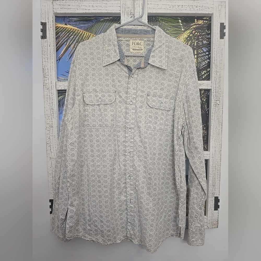 PD& C mens shirt sz xl white